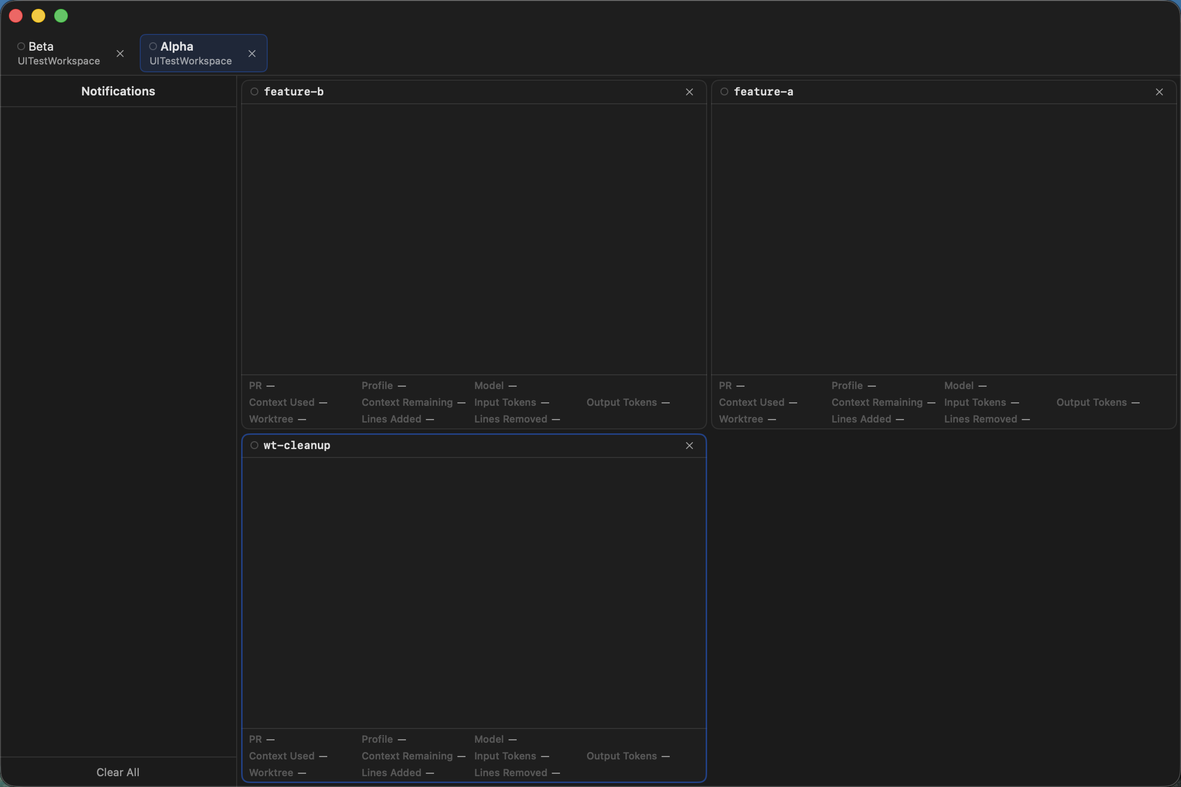 Reordered tabs and panes in Agent Session Manager